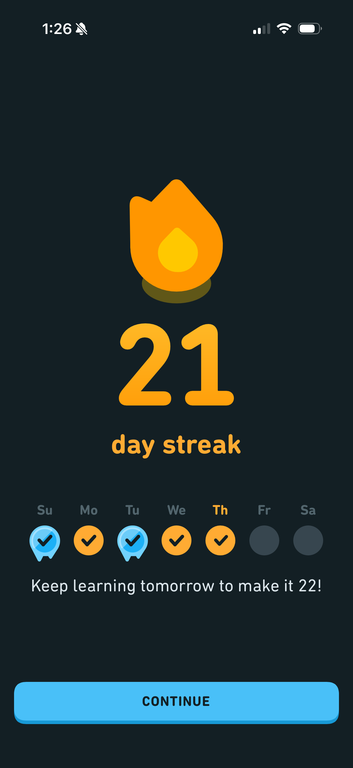 21 day streak